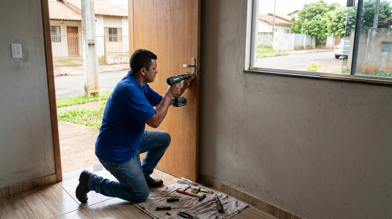 Instalação de Fechadura de Porta em Joinville‑SC